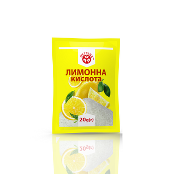 Лимонна кислота ТМ "Луттава" 20 г O-1-3 фото
