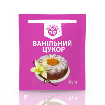 Ванільний цукор ТМ "Луттава" 8 г O-1-8 фото